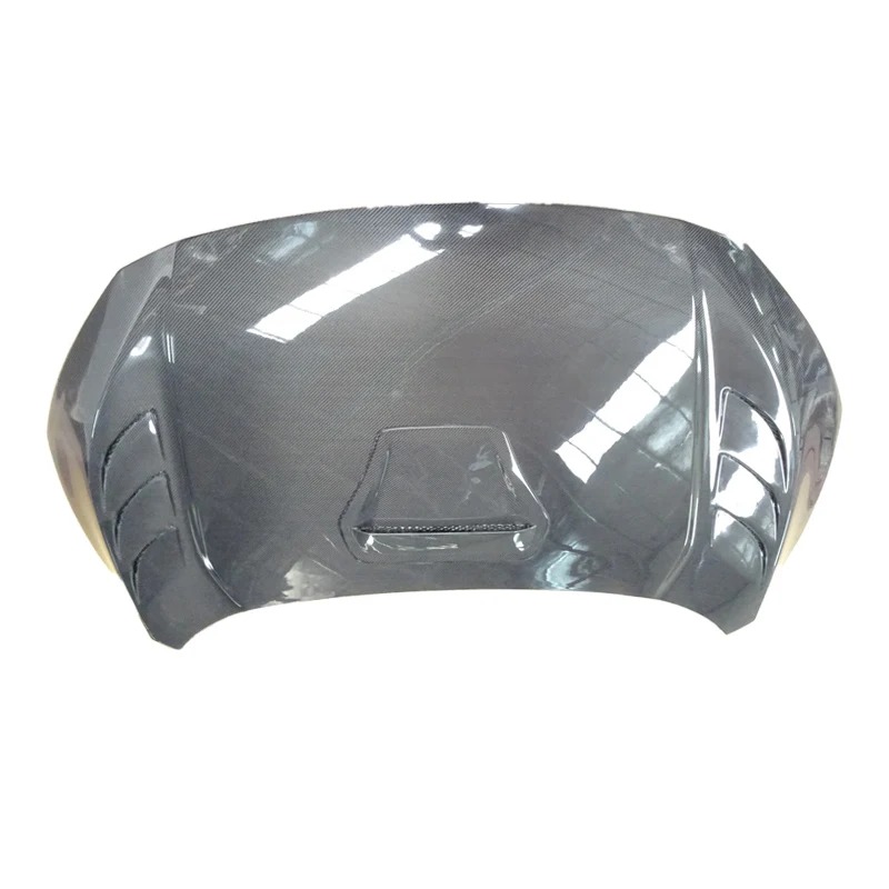 New 10th Generation  2016-2020 Carbon Fiber Engine Hood Cover Modified Front Lip Scoop and Hood Includes Engine Cover